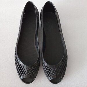 Marc Jacobs Jelly Shoes Blue Low Heel Sandals Size 7.5